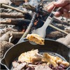 TITECOUGO Titanium Folding Spoon Camping Titanium Reusable Multitool Lightweight Camp