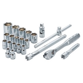 DEWALT DWMT19241 22 PC 1/2" SD Socket Set MM