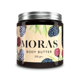 Mil Flores  BODY BUTTER MORAS 200 g  Hidrata, Lubrica y Nutre la piel  Aromaterapia  Ingredientes y Esencias 100 Naturales.                           