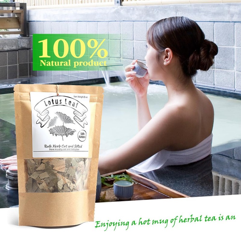 EidolonGreen [China Medicinal Herb] 100% Natural Lotus Leaf Tea,Dried Lotus