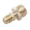 Timsec 1LB Portable Propane Tank Cansiter Regulator Adapter, Brass Fitting