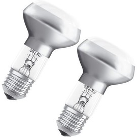 OSRAM Halogen-Lamp / Classic R63 / E27-socket / dimmable / 46 Watt - 60 Watt Replacement / warmwhite - 2700K / Pack of 2 - Foldingbox