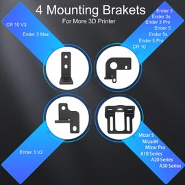 Geeetech Upgrade BL- Touch V3.2 Auto Bed Leveling Sensor with 4 Brackets for All Ender 3 Series, Ender 5, Ender 5 Pro, Ender 5s, CR10, CR10 V3 Printer. BL - Touch Kit for 8 or 32 Bit Motherboard