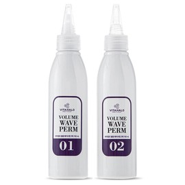 Vitahalo Volume Wave Perm No. 1 150ml + No. 2 150ml set, 300ml, 1 set / 비타할로 볼륨 웨이브펌 1제 150ml + 2제 150ml 세트, 300ml, 1세트
