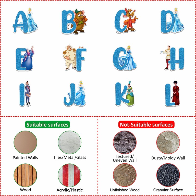 Seyal® Cindrela Alphabet Wall Sticker
