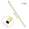 Brass Round Tube, 300mm Length 7.5mm OD 0.5mm Wall Thickness,