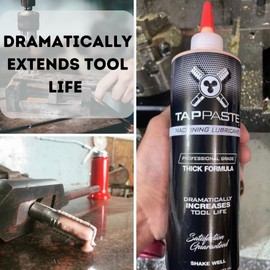Tap-Paste Machining Lubricant | All-Purpose Cutting Oil Thick Formula | Perfect for Stainless Steel and Exotic Metals | Cutting Oil for Drilling Metal | Tap and Die (2 Oz Bottle)