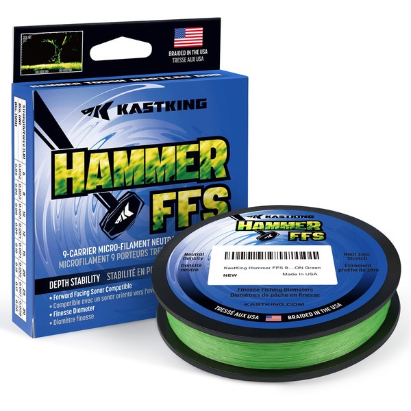 KastKing Hammer FFS Neutral Density UHMWPE Braided Fishing Line, Unique