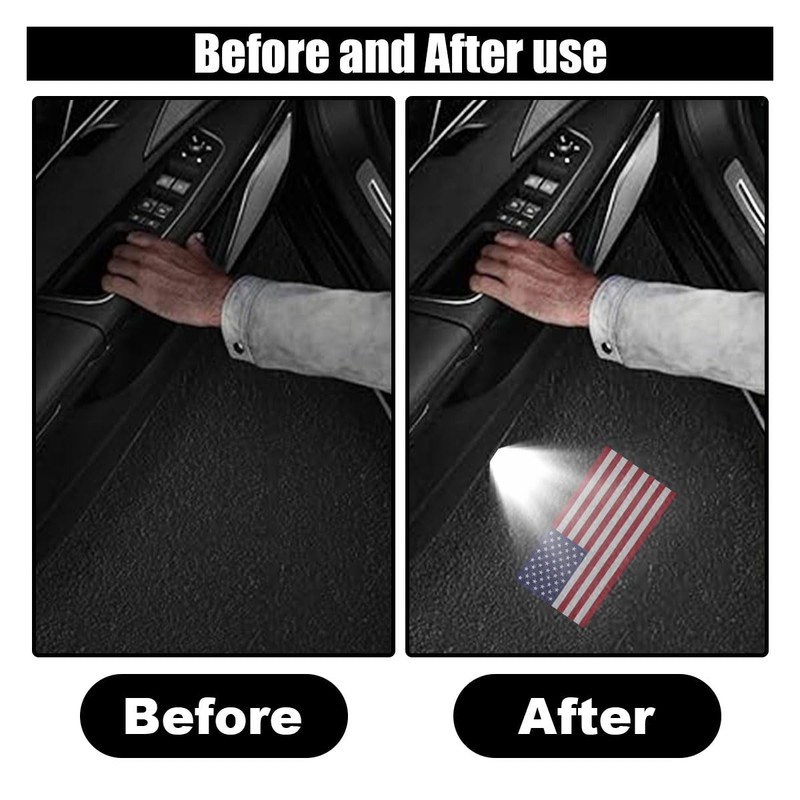 Car Door Lights Logo Projector, Wireless Car Door Logo Light,