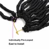 FANWYFYU 24 Inch Goddess Locs Crochet Hair Deep Wave 6Packs