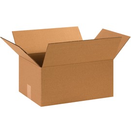 Aviditi 15117 Corrugated Cardboard Box 15" L x 11" W x 7" H, Kraft, For Shipping, Packing and Moving (Pack of 25)