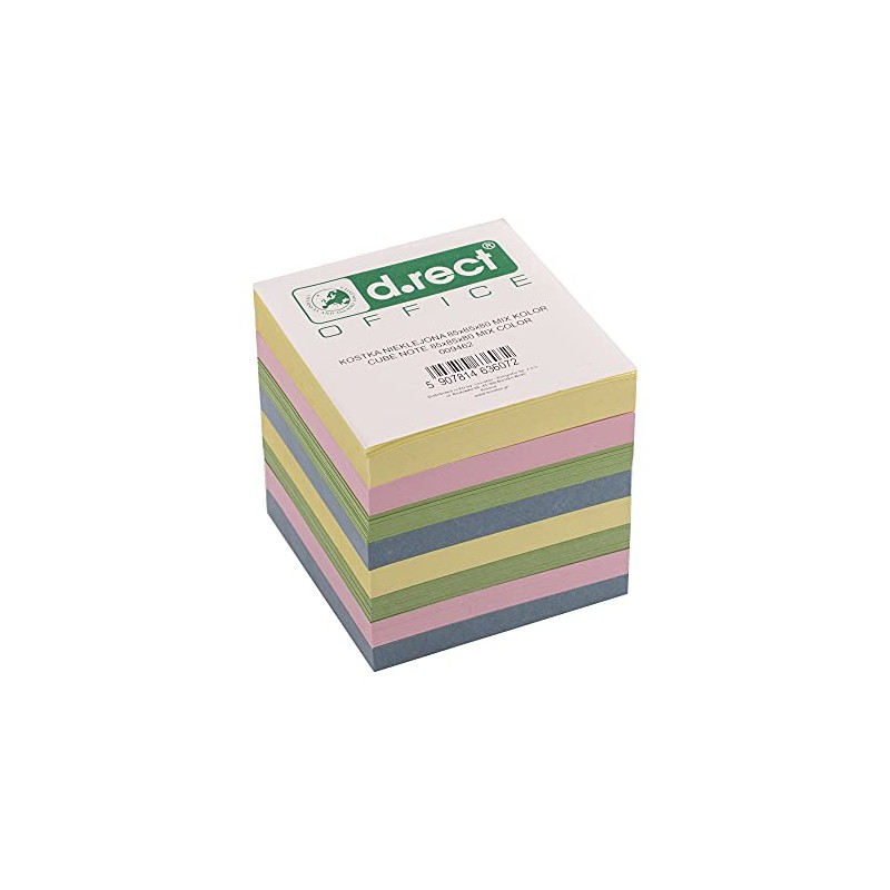 D.RECT Note Block 85x85x80mm Notepad Replacement Paper for Note Box,