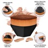Set 4 Aplicadores Maquillaje Brochas Esponja Belleza Polvo Base Corrector