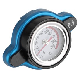 KIMISS Universal Radiator Cap with Thermostatic Temperature Gauge for Enhanced Leakproof Performance 0.9bar Car Radiator Cover Replacement Parts