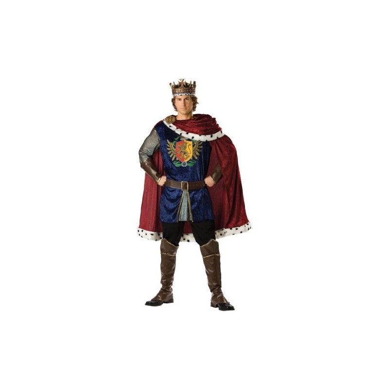 InCharacter Costumes, LLC Noble King Set, Burgundy/Blue, Large