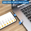 AreMe USB to USB C Adapter (6 Pack), USB C