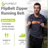 FlipBelt Zipper, Reflective Black, Extra Large
