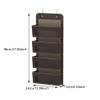SagaSave Over Door Storage Organizer，4 Pockets Fabric Behind The Door