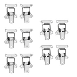 BE-TOOL Hasp Clasp, 8pcs Toggle Latch Hasp Butterfly Shape Stainless Durable Clasp for Case Box, Toolbox, Drawer, Cabinet, Chest Trunk