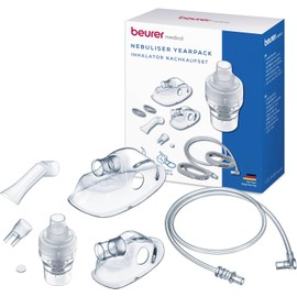 Beurer IH 16 Yearpack, umfangreiches Zubehör mit Vernebler, Medikamentenbehälter, Mundstück, Kindermaske, Erwachsenenmaske, 5 Ersatzfilter, Vernebler-Set für den IH 16 Inhalator, desinfektionsfähig