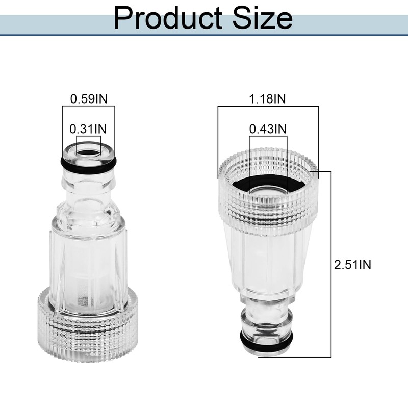 Obida Pressure Washer Transparent Plastic Water Inlet Filter Power Washer