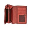 Bear Design Women's Wallet Leather 9 Card Slots Red, red,