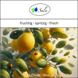 Sala Lemon Oil Aroma Essential Oil Natural Organic - for Consumption - 100% Natural (10 ml)