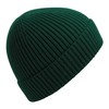Beechfield Engineered Knit Ribbed Beanie - Black