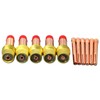 Alffun 67pcs TIG Gas Lens Back Cap Collet Body Assorted