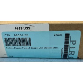 California Faucets 9655-USS Disposer Flange & Stopper Ultra STAINLESS STEEL NEW!