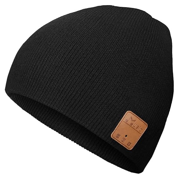 Rotibox Washable Bluetooth Beanie Hat with Wireless Stereo Over Ear