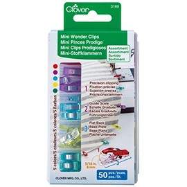 CLOVER Mini Wonder Clips (50 pcs. Assorted Colors)