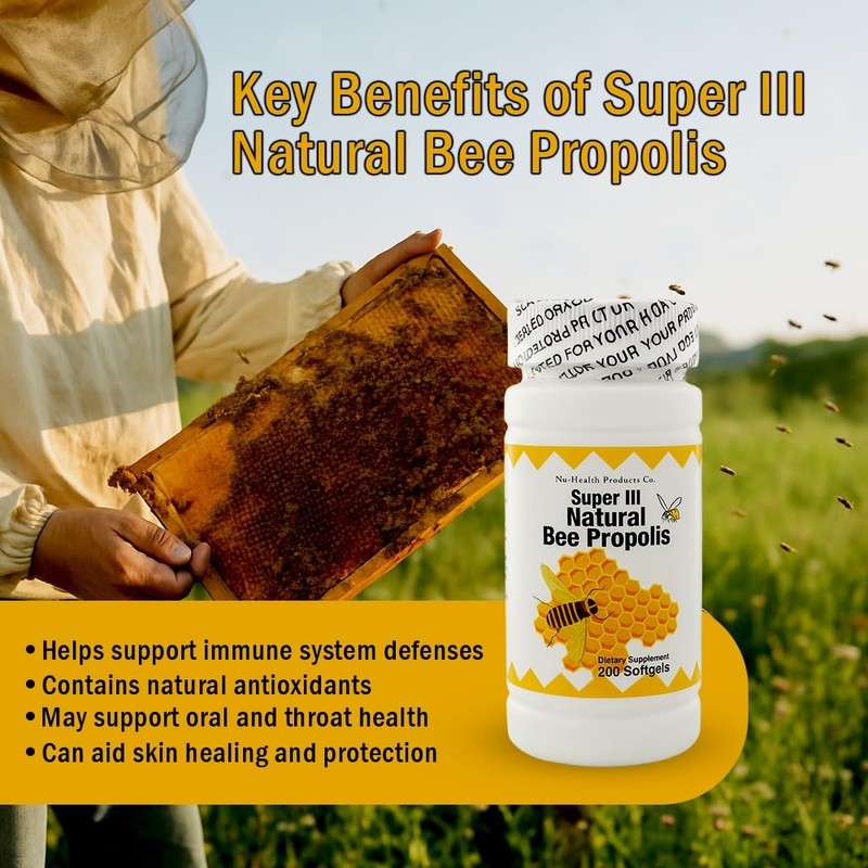 NCB NCB TECHNOLOGY Nu-Health Super III Natural Bee Propolis –