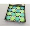 Ice Blue and Lime Green Iridescent Magnet Set