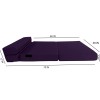 Danfuton Twin Lounger Folding Foam Mattress, Foldable Sofa Bed Sit