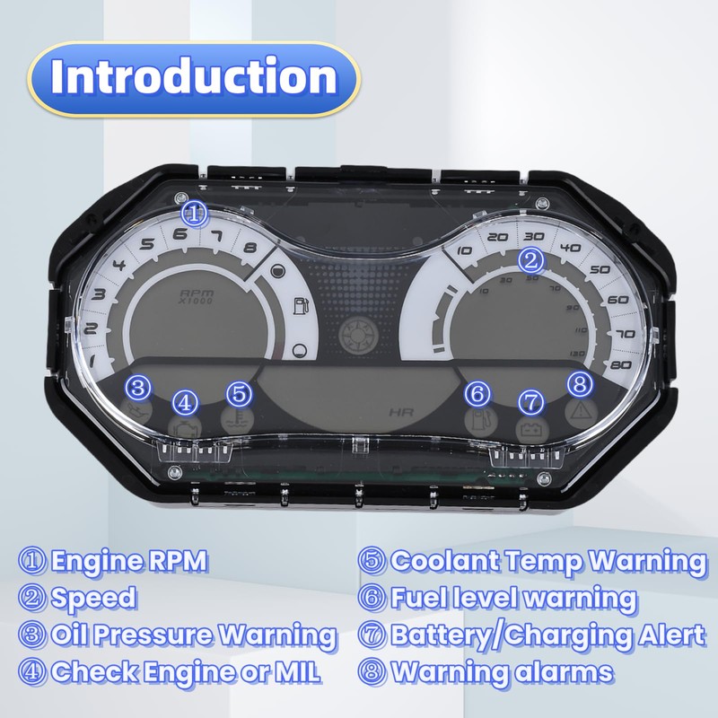 YIZHIHUA 278002270 LCD Digital Jet Ski Speedometer Compatible with 2006-2011