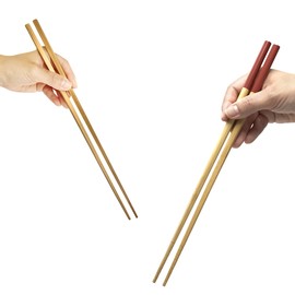 [Food Culture Chopsticks Culture] Vegetable Chopsticks, Cooking, Made in Japan, Kitchen Utensils, Dining Tables, Chopsticks, Set of 2, Easy to More, Anti-Slip (Susu Chopsticks, Round/Red)