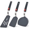 Silicone Spatula Turner Set of 3, Beijiyi 600°F Heat Resistant