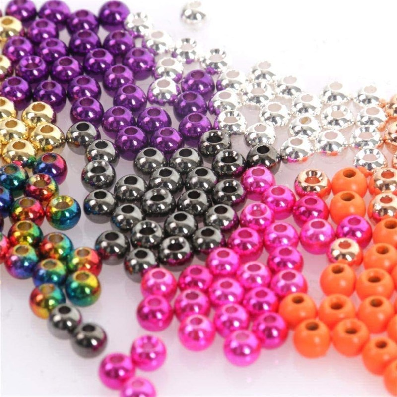 M MAXIMUMCATCH Maxcatch 100pcs Round Tungsten Beads for Fly Tying
