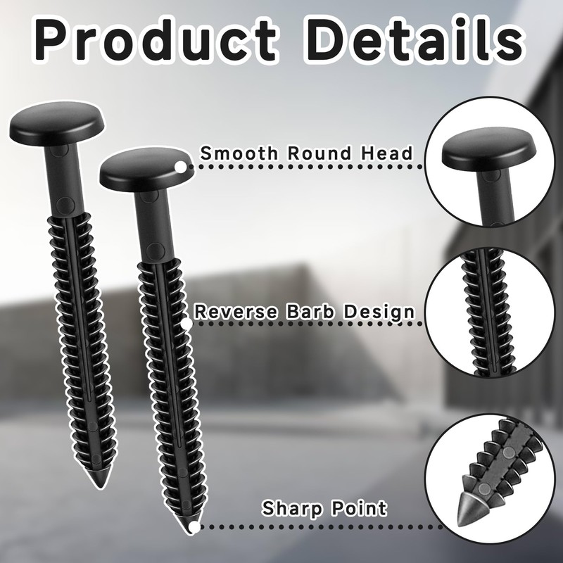 36Pcs 3 Inch Vinyl Shutter Fasteners Strongest Shutter Screws Window
