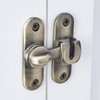 INIRET Bronze Barn Door Latches,90/180 Degree Gate Lock,Flip Gate Latches