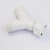 Plastic Appliance Inlet BSP Hose Y-Piece Splitter Connector, 3/4 inch