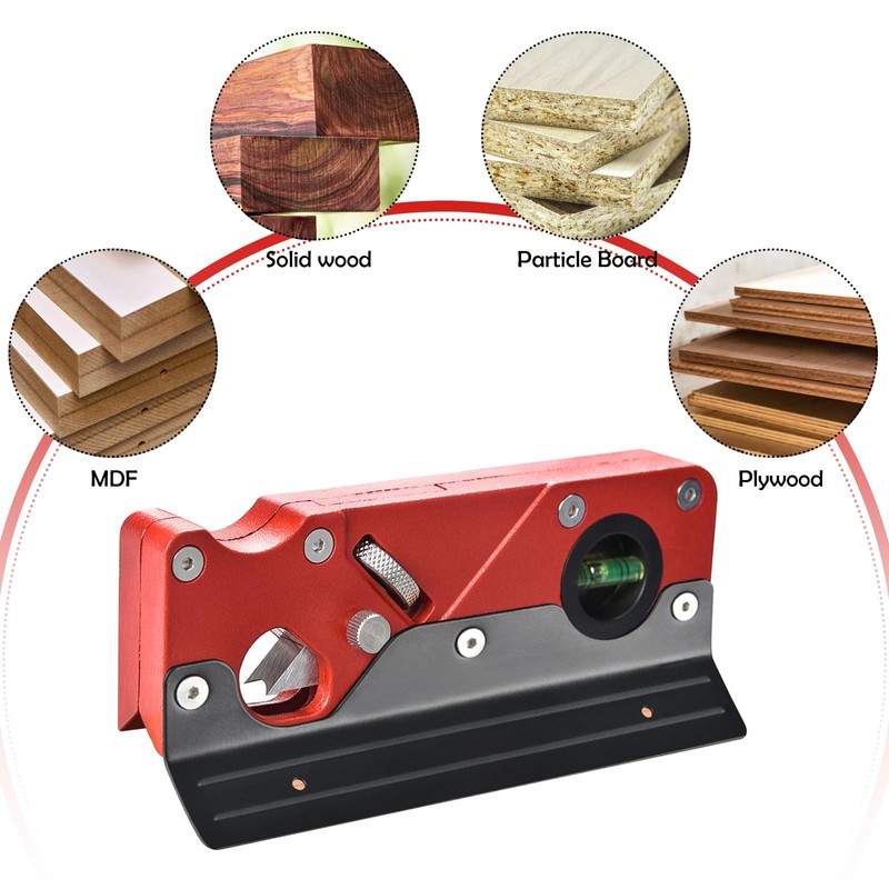 Chamfer Plane, Wood Chamfer Plane with 7 Cutter Heads, Woodworking