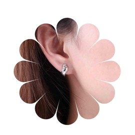 Inilbran Boho Shell Earrings Silver Shell Stud Earrings Vintage Shell Earrings Minimalist Shell Earrings Jewellery for Women and Girls, Zinc, No Gemstone