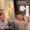 CANEOE Battery Operated Wall Sconces with Remote Control,10000mAh USB Rechargeable