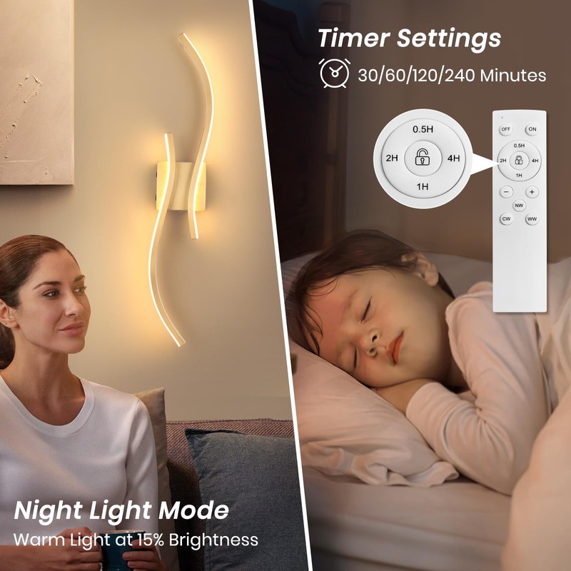 CANEOE Battery Operated Wall Sconces with Remote Control,10000mAh USB Rechargeable