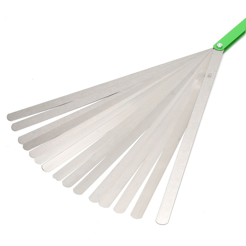 300mm Gap Feeler Gauge 17 Blades Metric 0.02-1mm Thickness Stainless