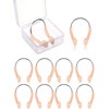 Pelopy 10 Pieces Silicone Nose Plugs Swimming Nose Clips Training