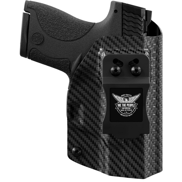 We The People Holsters - Carbon Fiber - Right Hand - IWB Holster Compatible with Smith & Wesson M&P Shield / M2.0 45 ACP