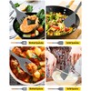 Pack of 4 Silicone Kitchen Utensils Set, Non Stick Solid